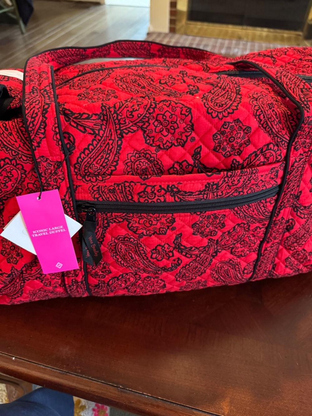 Vera Bradley Large Travel Duffle- Collegiate Collection- NWT - Picture 6 of 9